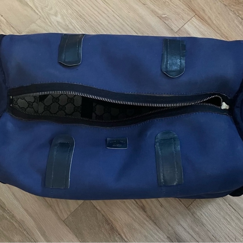Gucci Navy Vintage Monogram GG. With COA - Picture 6 of 11